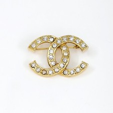 Spilla chanel logo strass - spilla, cc