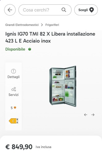Frigorifero frost ignis - frigorifero,