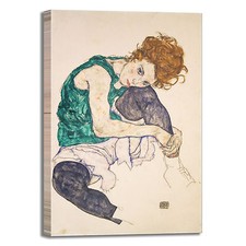 Schiele donna seduta design
