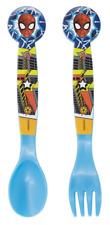 Spider-Man Posate Bambino Set Babybesteck Cucchiaio + Forcella Da 18 CON Viaggio