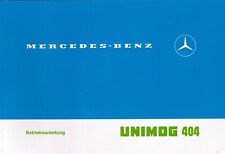Unimog Manuale Uso e Manutenzione 404.0/404.1 304001005 (30 400 5133)