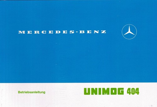 Unimog manuale uso - unimog,