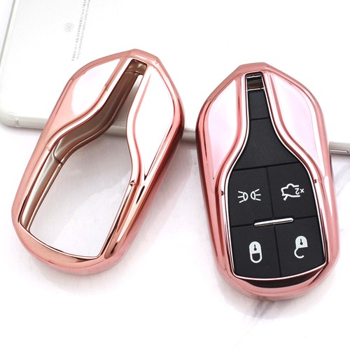 Chrome pink tpu key fob - tpu, case