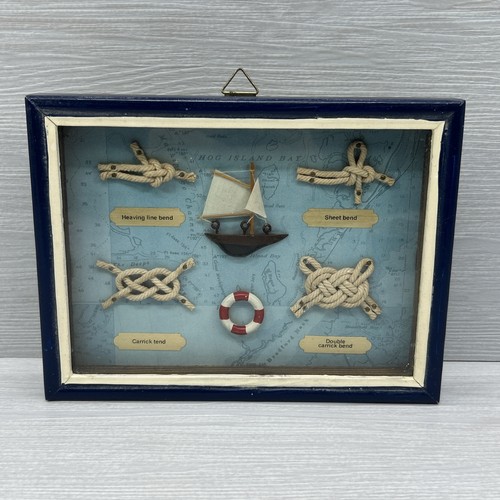 Nautical knots shadow box - nautical,