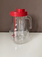 CARAFFA IN VETRO CON PORTAGHIACCIO E TAPPO IN PLASTICA CAPACITA' 1,5-1,6 LITRI