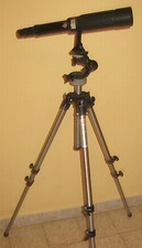 TREPIEDI MANFROTTO 190+CANNOCCHIALE ANTARES 14-45x50 ZOOM+REGOLATORE PENTAX