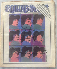 ANDY WARHOL - RIVISTA ROLLING STONES, FIRMATA!! RARO!!!