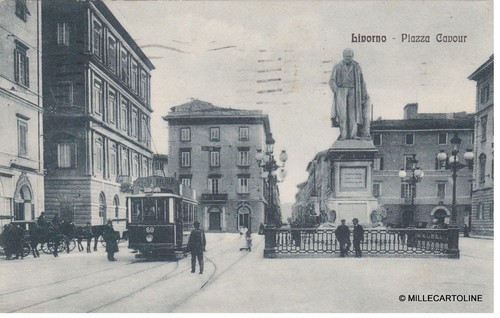 Livorno piazza cavour 1923 - #,