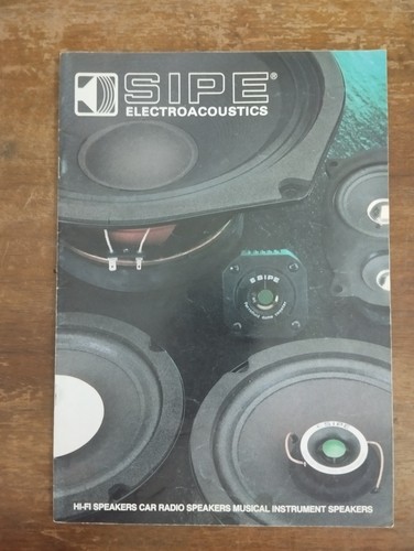Catalogo sipe electroacoustics - sipe,