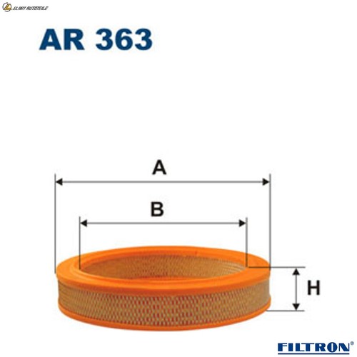 Filtro aria 363 per fiat - ar,