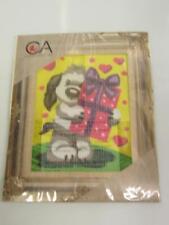 KIT/QUADRO MEZZO PUNTO 20X25 "CANE CON REGALO"