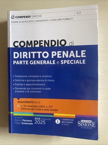Compendio diritto penale - diritto,