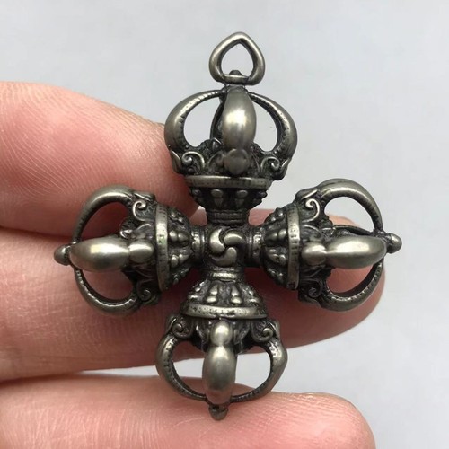 Ciondolo vajra croce - croce, ottone