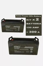 KIT 2 GEL BATTERIA 150 AH 300