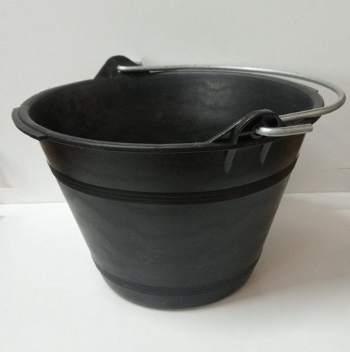 Secchio plastica muratore nero - muratore,