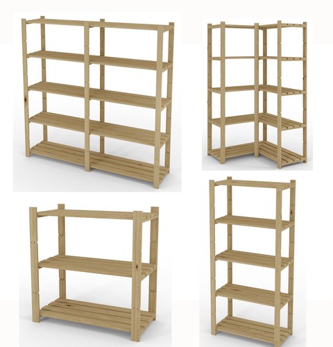 Lenmar scaffale pino legno - scaffale,