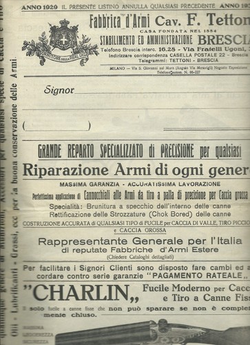 Catalogo 1929 tettoni - 1929,