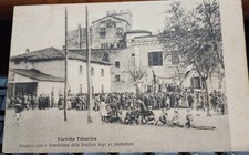 Cartolina Torrita Tiberina Roma An 20 Animatissima Inaug Bandiera Ex Combattenti