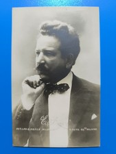 MARCO ENRICO BOSSI FOTO CAV. ARTICO MILANO CARTOLINA PICCOLA  