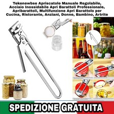 Apriscatole Manuale Regolabile Acciaio Inossidabile Apri Barattoli Professionale