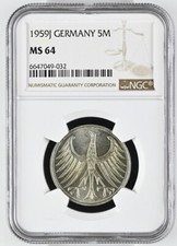 J 387 5 marchi del 1959 J NGC MS 64 KM060