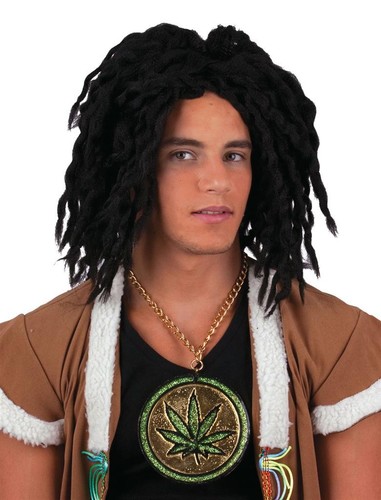 Parrucca rasta con dread neri - rasta,