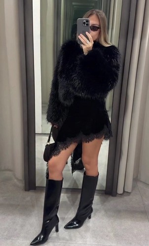 Cappotto pelliccia corto zara - pelliccia,