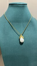 Collana Con Perla A Ciondolo Color Oro/argento