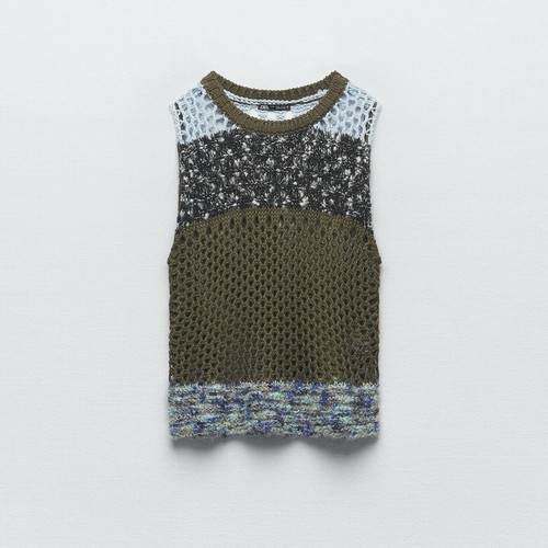 New zara combination top - new, size