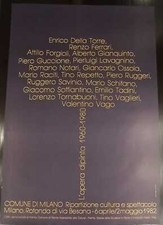 Poster grafico artisti vari ,  L'opera dipinta 1960-1980, Milano