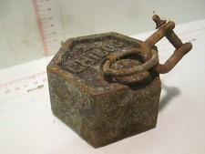 VECCHIO PESO IN FERRO PER