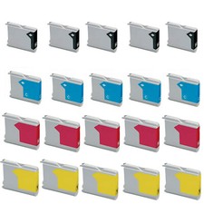 20 cartucce compatibili PER STAMPANTE BROTHER DCP-145C DCP-165C MFC-250C 