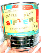 Antique TRIPLE SCREEN SIFTER
