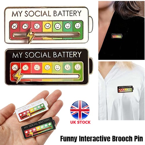 Spilla metal social battery - metal, my
