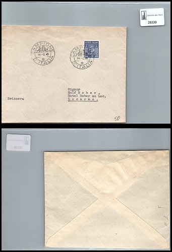 1945 busta viaggiata - viaggiata, partenza