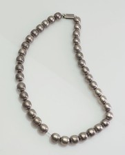 Collana Con Perline A Forma Di Oliva In Argento Sterling Vintage Di Jondell