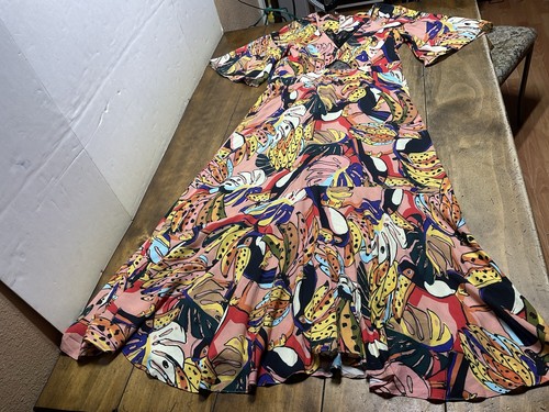 Maxi abito scollo - , rio