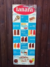 TABELLA INSEGNA GELATI TANARA
