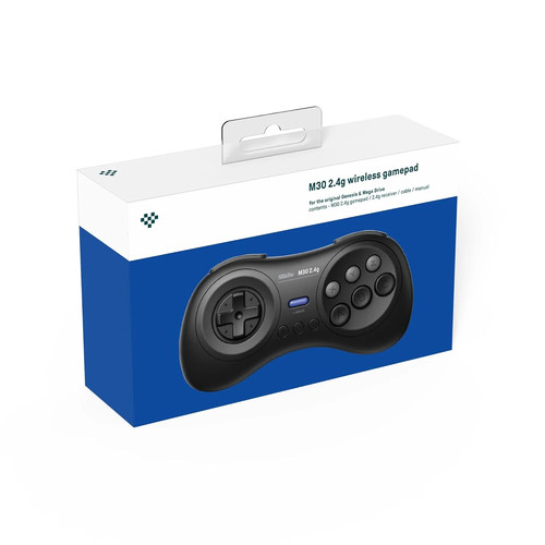 8bitdo manette m30 noire - m30, 2.4g