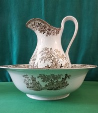 PALERMO - L&E. GIACHERY & C.  / Versatoio con catino, decoro cinese _ Liberty