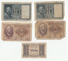 1/5/10 lire italy vintage