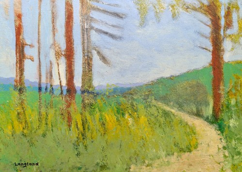 Dipinto olio paesaggio
