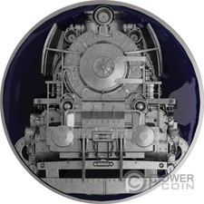 TRENO A VAPORE 2 oz moneta argento 2000 franchi Camerun 2025