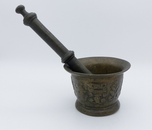 Antico mortaio bronzo in - mortaio,