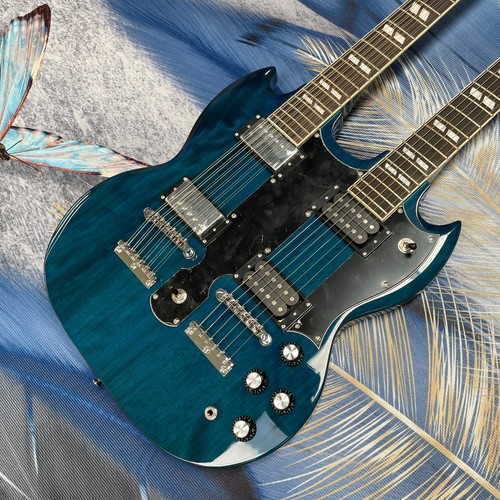 Chitarra elettrica blu - elettrica, doppio