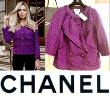 Giacca tweed viola 5K nuova