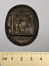 Firenze Pellegrinaggio alla SS. Annunziata Medaglia Placca Devozionale Fine ‘800