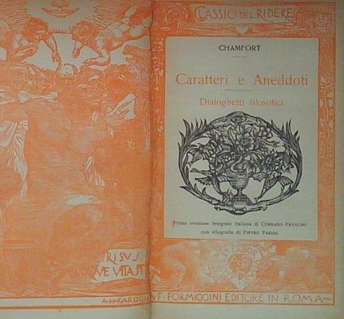 Chamfort caratteri aneddoti - chamfort,