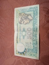 500 Lire Banconota Mercurio Carta Italia Cinquecento 1974