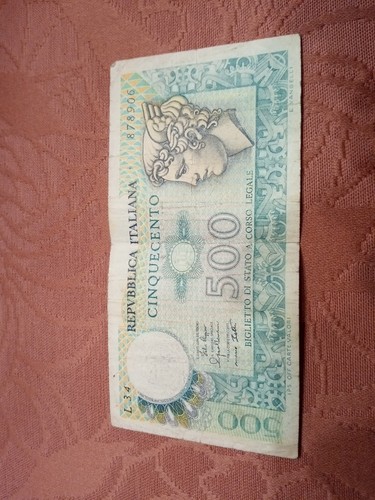 500 lire banconota mercurio - lire,